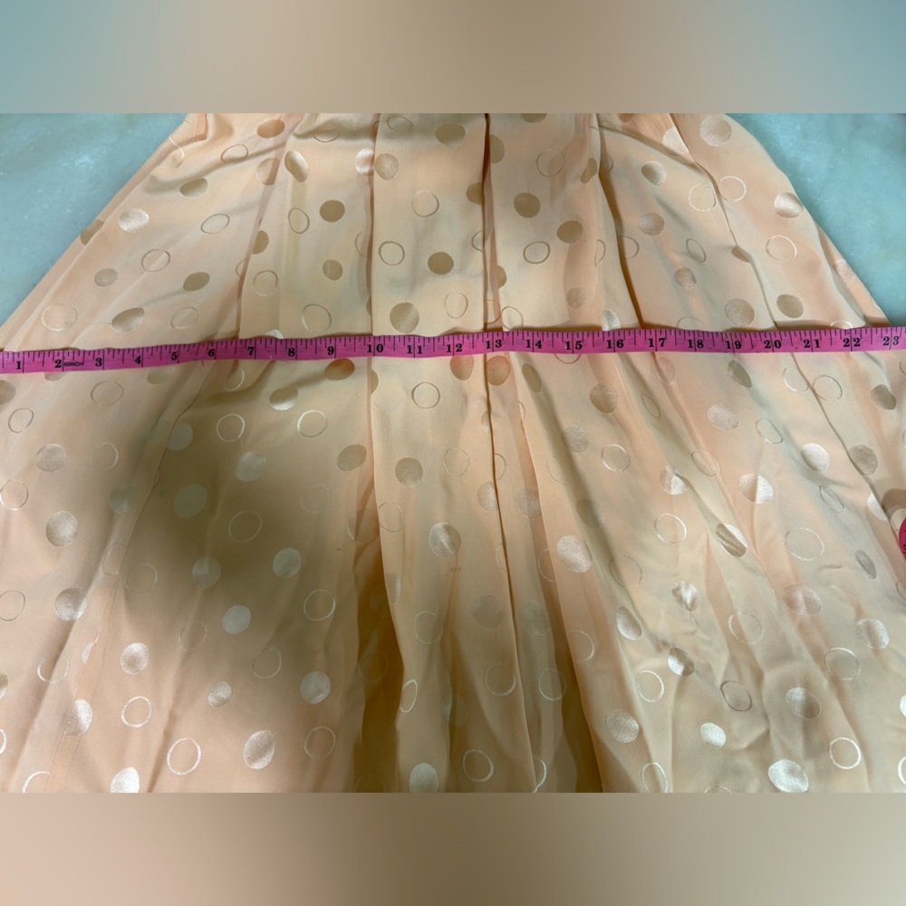 Polka Dot Maxi Dress in Peach - Picture 4 of 5